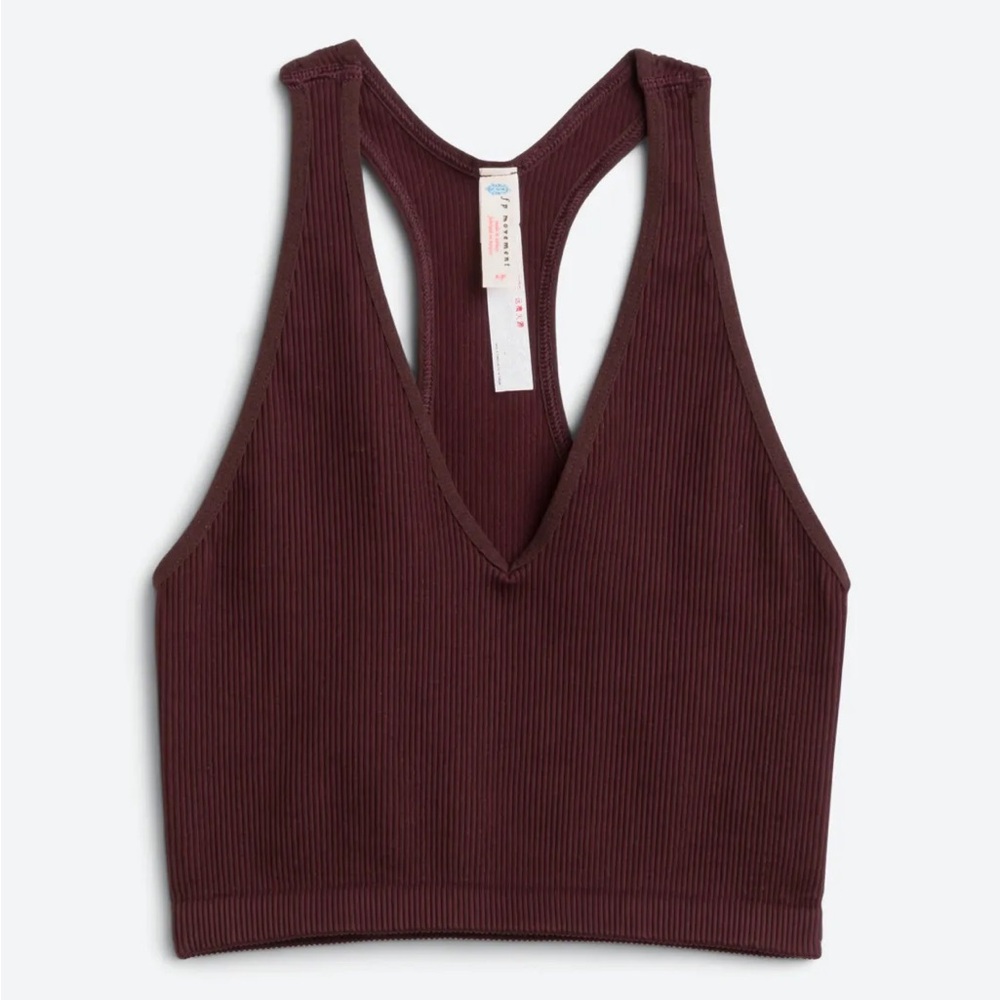 FP Movement by Free People Cropped Free Throw Ribbed Tank Top